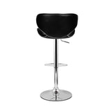 Artiss Set of 2 Bar Stools PU Leather Gas Lift - Black