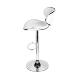 Artiss Set of 2 Bar Stools PU Leather Gas Lift - White