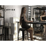 Artiss Set of 4 Metal Backless Bar Stools - Black