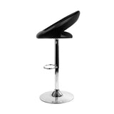 Artiss Set of 2 PU Leather Gas Lift Bar Stools - Chrome and Black