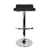 Artiss Set of 2 PU Leather Wave Style Bar Stools - Black