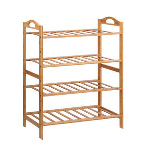 Artiss Bamboo Shoe Rack Organiser Wooden Stand Shelf 4 Tiers Shelves