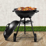 Grillz Charcoal BBQ Smoker Drill Outdoor Camping Patio Barbeque Steel Oven