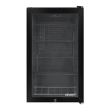 Devanti 98L Bar Fridge Glass Door Mini Freezer Fridges Countertop Beverage Commercial