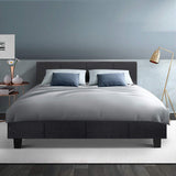 Artiss Neo Bed Frame Fabric - Charcoal Double