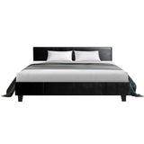 Artiss Neo Bed Frame PU Leather - Black King