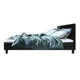 Artiss Neo Bed Frame PU Leather - Black King