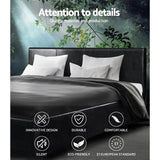 Artiss Neo Bed Frame PU Leather - Black King