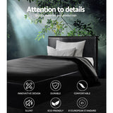 Artiss Neo Bed Frame PU Leather - Black Single