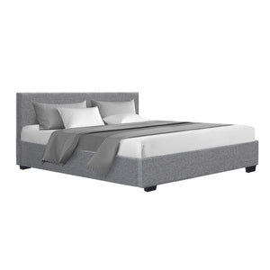 Artiss Nino Bed Frame Fabric - Grey King