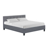 Artiss Soho Bed Frame Fabric- Grey King