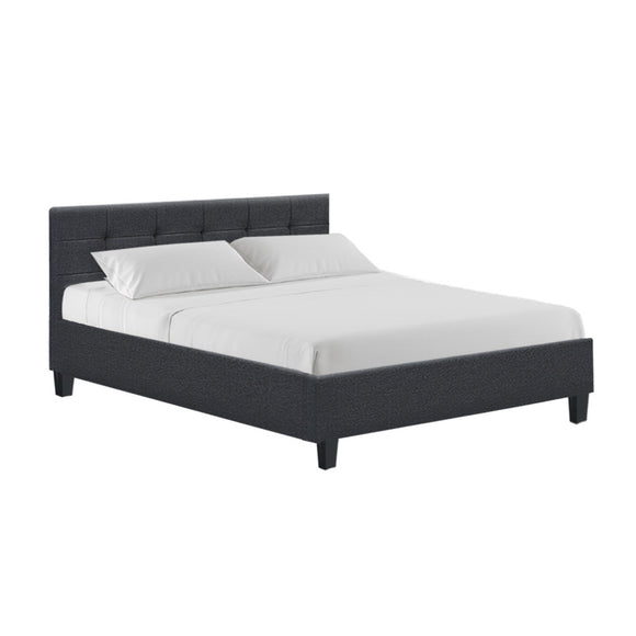 Artiss Soho Bed Frame Fabric- Charcoal Queen