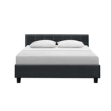 Artiss Soho Bed Frame Fabric- Charcoal Queen