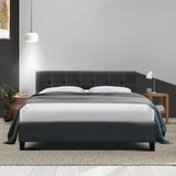 Artiss Soho Bed Frame Fabric- Charcoal Queen