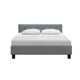 Artiss Soho Bed Frame Fabric- Grey Queen