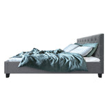 Artiss Van Bed Frame Fabric - Grey King