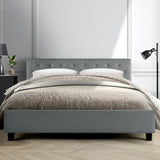 Artiss Van Bed Frame Fabric - Grey King