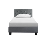 Artiss Van Bed Frame Fabric - Grey Single