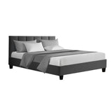 Artiss Anna Bed Frame Fabric - Charcoal Double