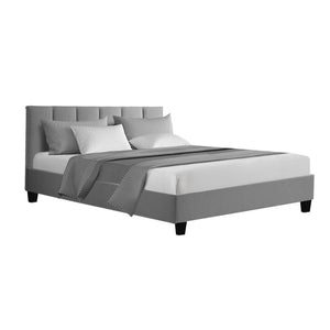 Artiss Anna Bed Frame Fabric - Grey Double