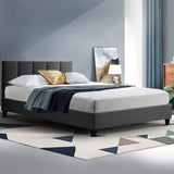 Artiss Anna Bed Frame Fabric - Charcoal King Single