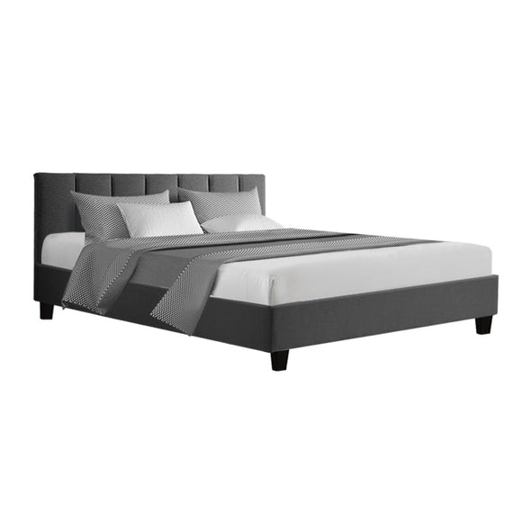 Artiss Anna Bed Frame Fabric - Charcoal Queen