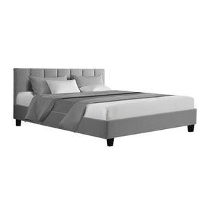 Artiss Anna Bed Frame Fabric - Grey Queen