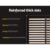 Lars Bed Frame Fabric - Beige Queen