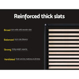 Lars Bed Frame Fabric - Grey Single