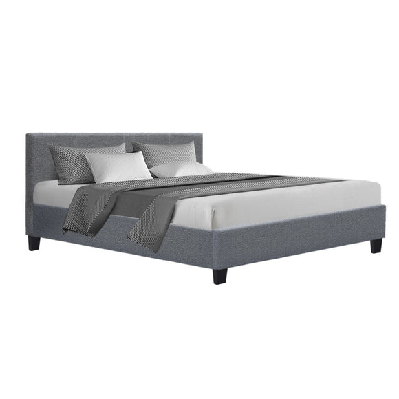 Artiss Neo Fabric Bed Frame - Grey King