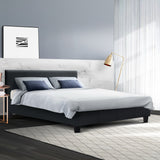 Artiss Neo Fabric Bed Frame - Charcoal Queen