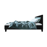 Artiss Neo PU Leather Bed Frame - Black Single