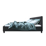 Soho Bed Frame Fabric - Charcoal King