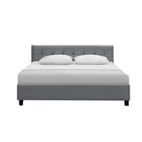 Soho Bed Frame Fabric - Grey King