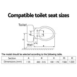 Electric Toilet Bidet - White