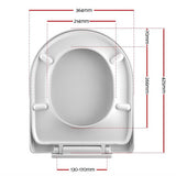 Cefito Soft-close Toilet Seat Cover U Shape Universal Fitting Bathroom Accessory