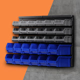 Giantz 30 Bin Wall Mounted Rack Storage Organiser