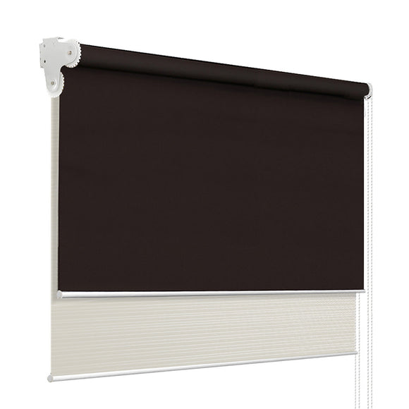 Roller Blinds Blockout Blackout Curtains Window Double Dual Shades 1.5X2.1M CRCO