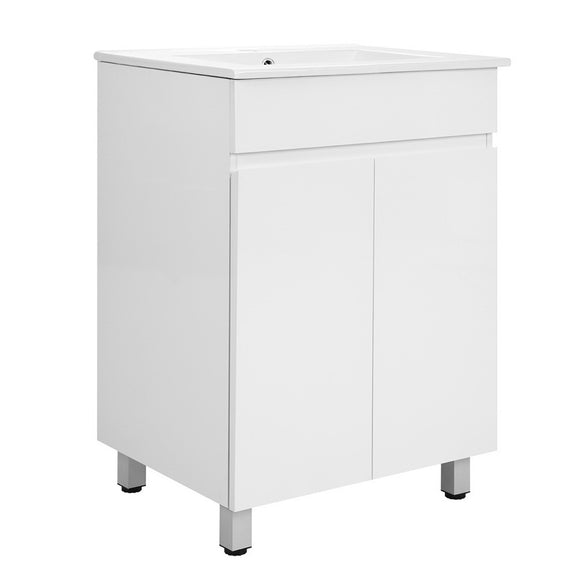 Cefito 600mm Bathroom Vanity Cabinet Unit Wash Basin Sink Storage Freestanding White