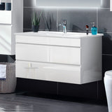 Cefito 900mm Bathroom Vanity Cabinet Basin Unit Wash Sink Storage Wall Mounted White