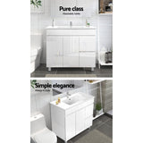 Cefito 900mm Bathroom Vanity Cabinet Unit Wash Basin Sink Storage Freestanding White