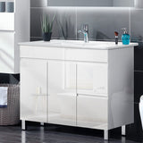 Cefito 900mm Bathroom Vanity Cabinet Unit Wash Basin Sink Storage Freestanding White