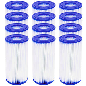 Bestway 12X Filter Cartridge For Above Ground Swimming Pool 1500GPH Filter Pump