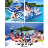 Bestway Inflatable Floating Float Floats Island LoungePool 6-personWater Fun