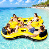 Bestway Inflatable Floating Float Floats Island Pool Raft Water Fun 4-person