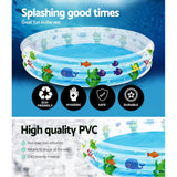 Bestway Swimming Pool Above Ground Kids Play Pools Inflatable Family Round Clear