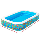 Bestway Inflatable Kids Play Pool Swimming Pool Rectangular Family Pools