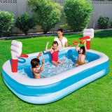 Bestway Inflatable Play Pool Kids Pool Swimming Basketball Play Pool