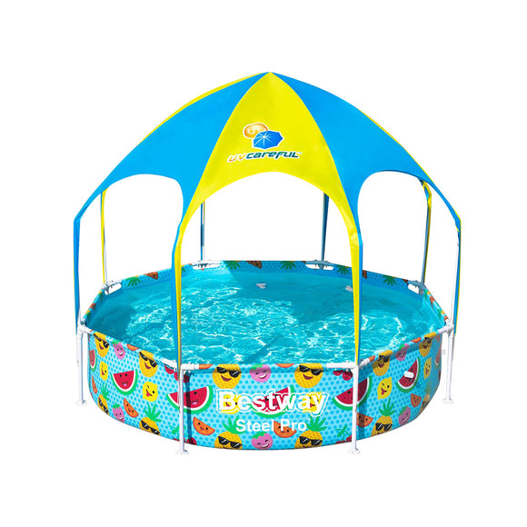 Bestway Above Ground Swimming Pool with Mist Shade