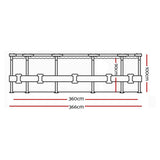 Bestway Swimming Pool Above Ground Frame Steel Pro MAX Pools Filter Pump Ladder